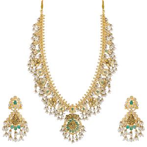 22 Karat Gold Necklace Set Gold Reliance Jewels