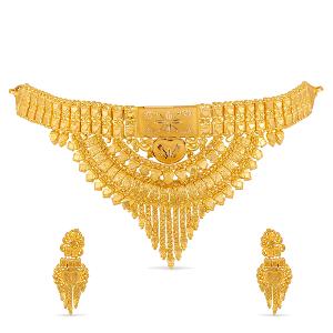 gold mein necklace