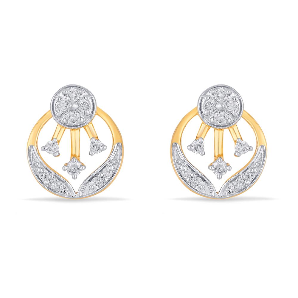 Buy 14 Karat Gold & Diamond Earrings