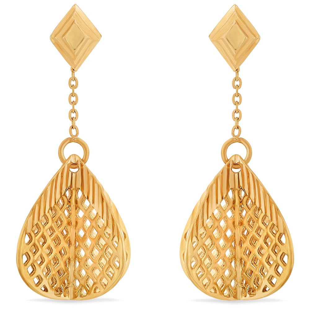 18 Karat Gold Earrings | Gold - Reliance Jewels