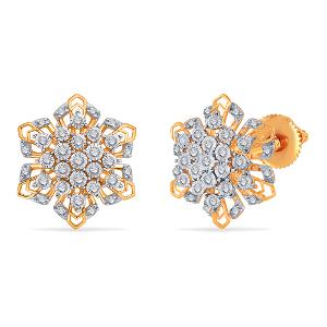 Buy 14 Karat Gold & Diamond Earrings