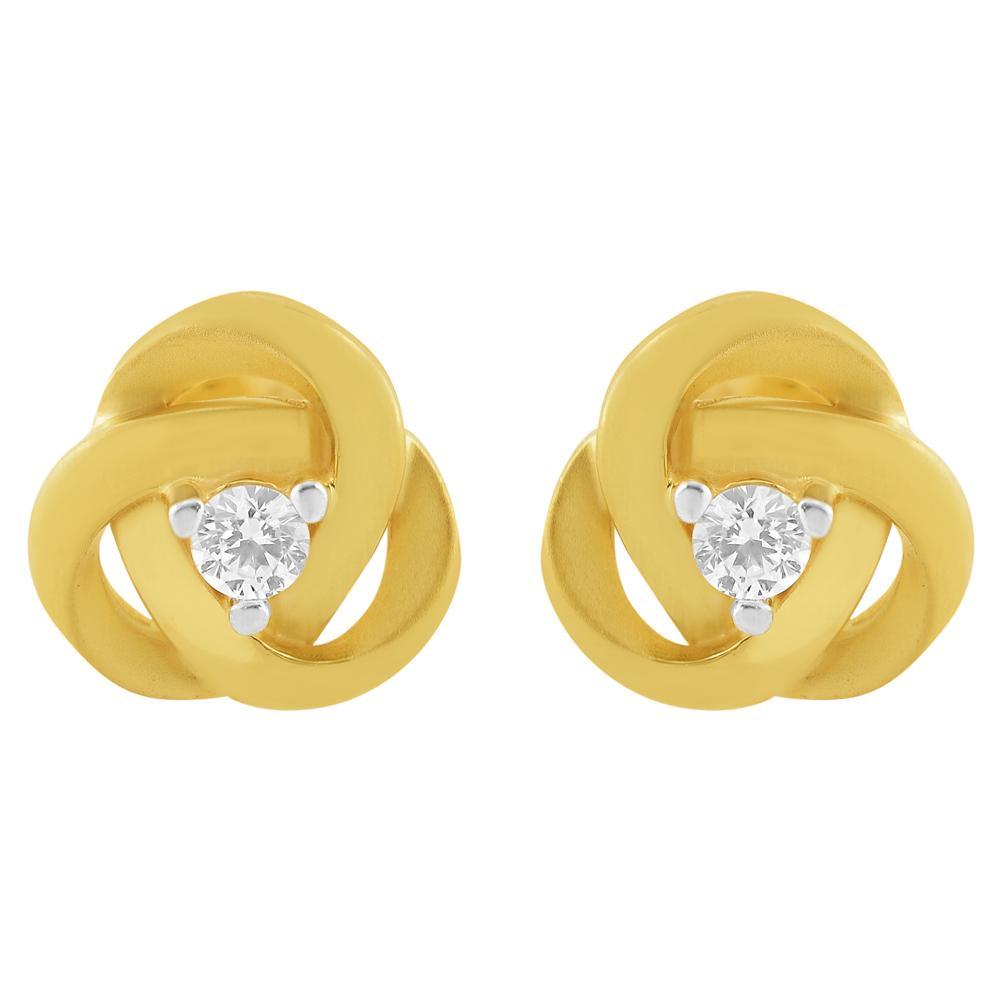 Buy Knotted Elegance Gold Earringss