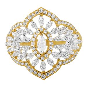 Buy 14 Karat Gold & Diamond Ring