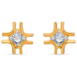 Buy 14 Karat Gold & Diamond Earrings
