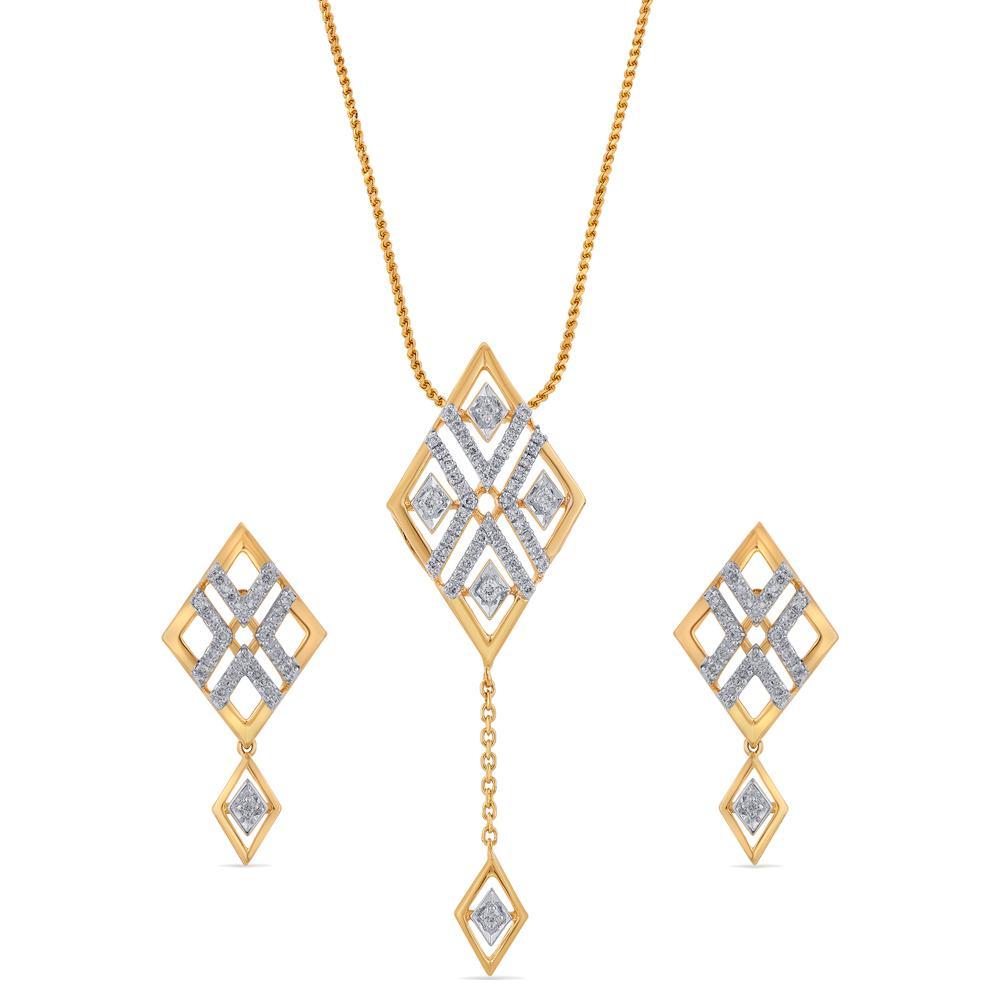 Buy Alohi Diamond Pendant Set