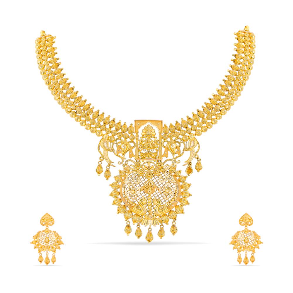 Buy 22 Karat Gold Necklace Set