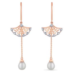 Buy 14 Karat Gold & Diamond Earrings