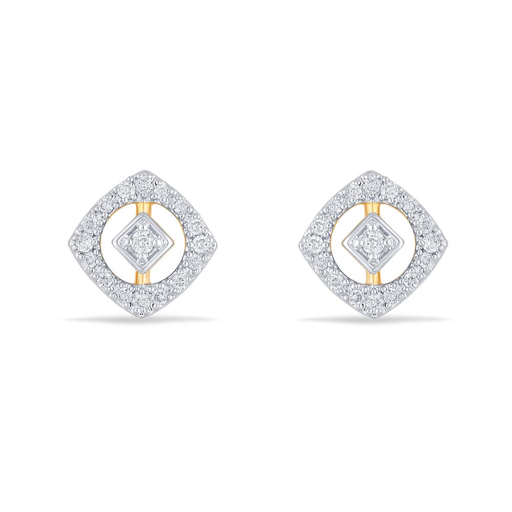 Buy 14 Karat Gold & Diamond Earrings