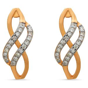 Buy 18 Karat Gold & Diamond Earrings
