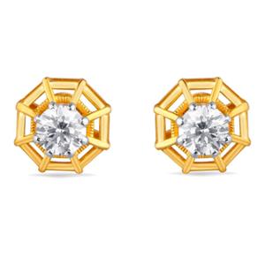 Buy 22 Karat Shimmering Gemstone Gold Earrings