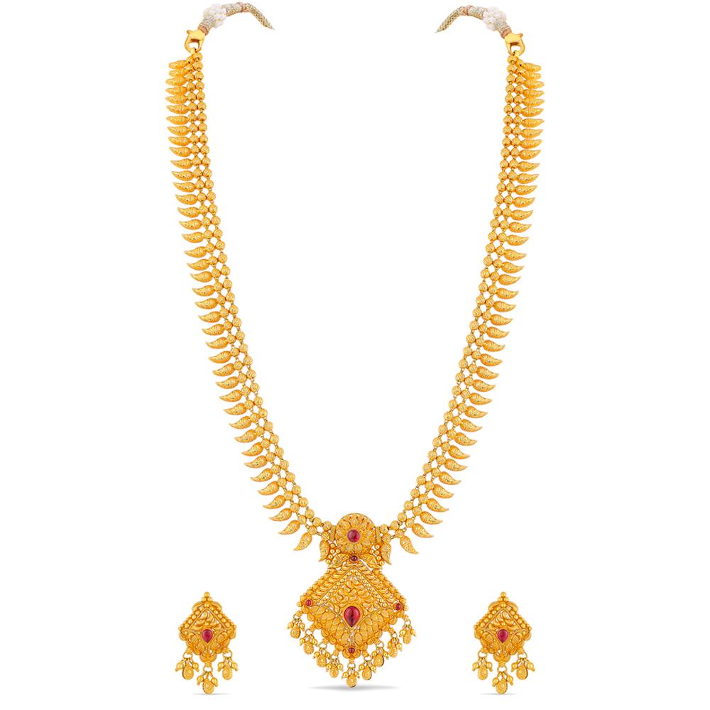 Buy 22 Karat Gold Necklace Set