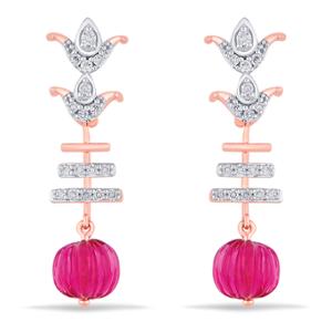 Buy 18 Karat Gold & Diamond Earrings
