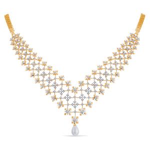 Buy 14 Karat Gold & Diamond Necklace