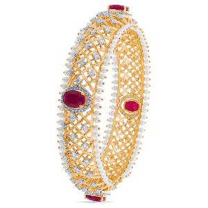 Buy 14 Karat Gold & Diamond Bangles