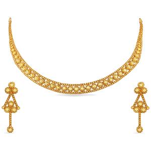 Buy 22 Karat Gold Necklace Set