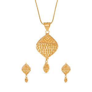 Buy 22 Karat Gold Pendant Set