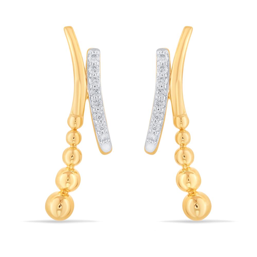 Buy 14 Karat Gold & Diamond Earrings