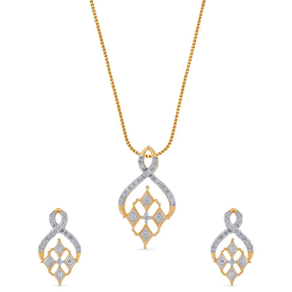 Buy Aster Diamond Pendant Set