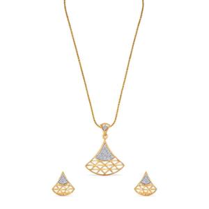 Buy Shimmering Grace Diamond Pendant Set