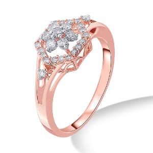 Buy 14 Karat Gold & Diamond Ring