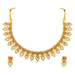 Buy 22 Karat Gold Necklace Set
