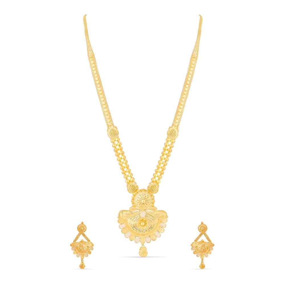 Buy 22 Karat Gold Necklace Set