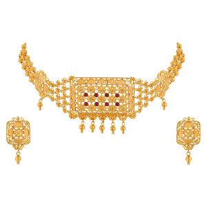 Buy 22 Karat Gold Necklace Set