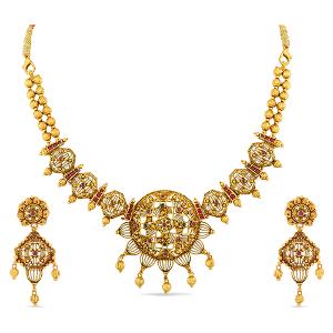 Buy 22 Karat Gold Necklace Set