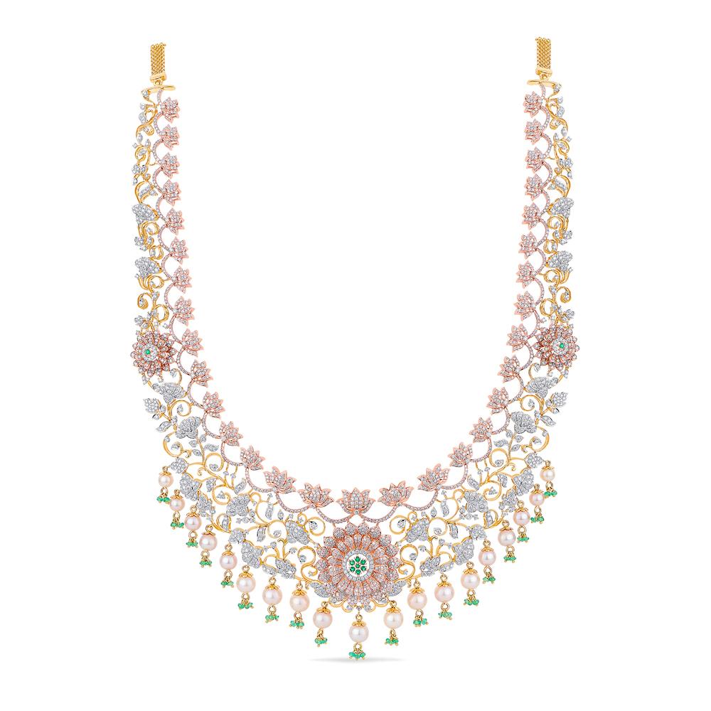 Buy 18 Karat Gold & Diamond Necklace