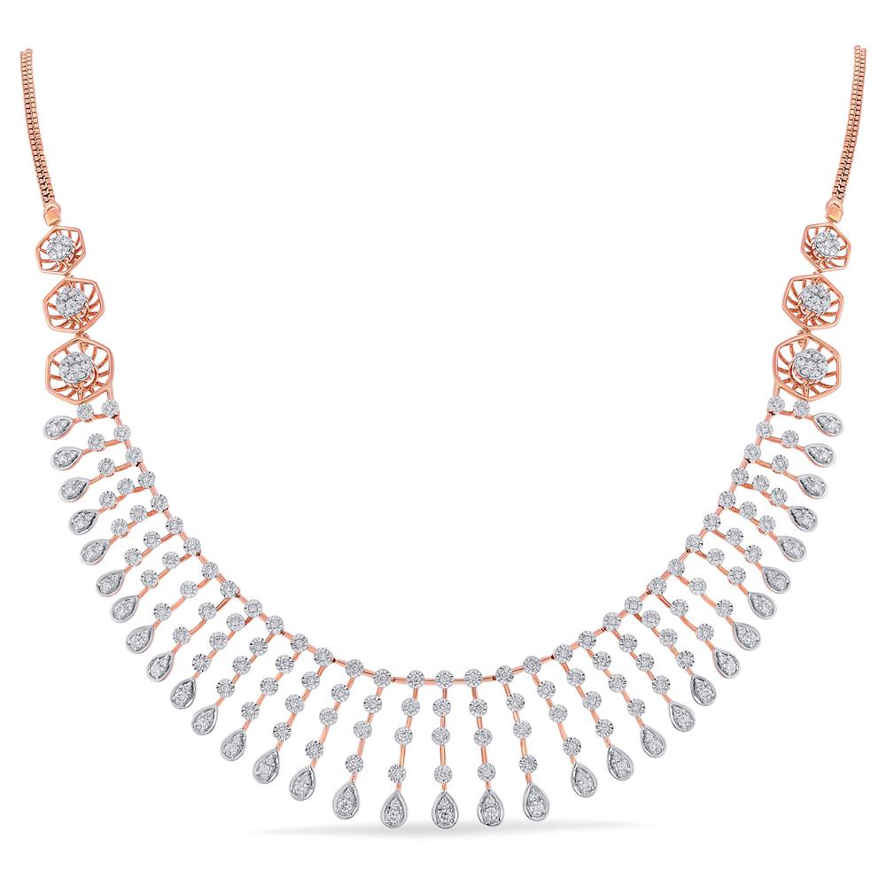 Buy 18 Karat Gold & Diamond Necklace