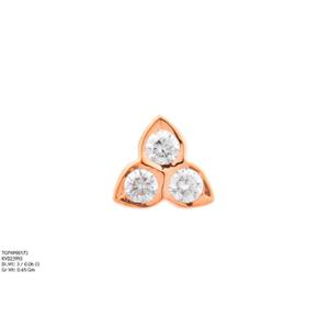 Buy 22 Karat Gold & Diamond Nose Pin
