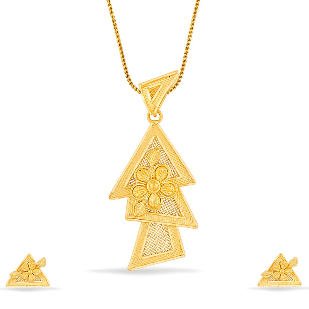 Buy 22 Karat Gold Pendant Set