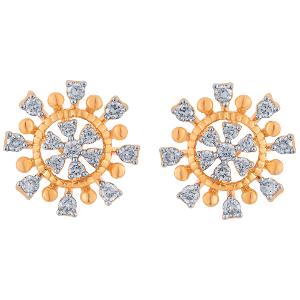 Buy 14 Karat Gold & Diamond Earrings