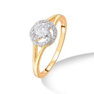 Buy 14 Karat Gold & Diamond Ring