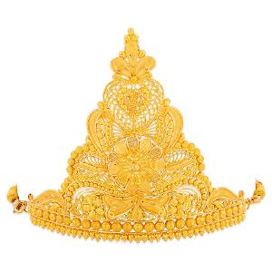 Buy 22 Karat Filigree Gold Crown