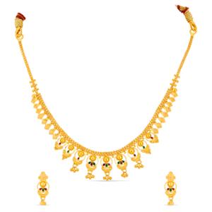 Buy 22 Karat Gold Necklace Set