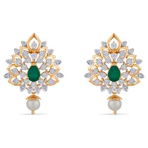 Buy 18 Karat Gold & Diamond Earrings
