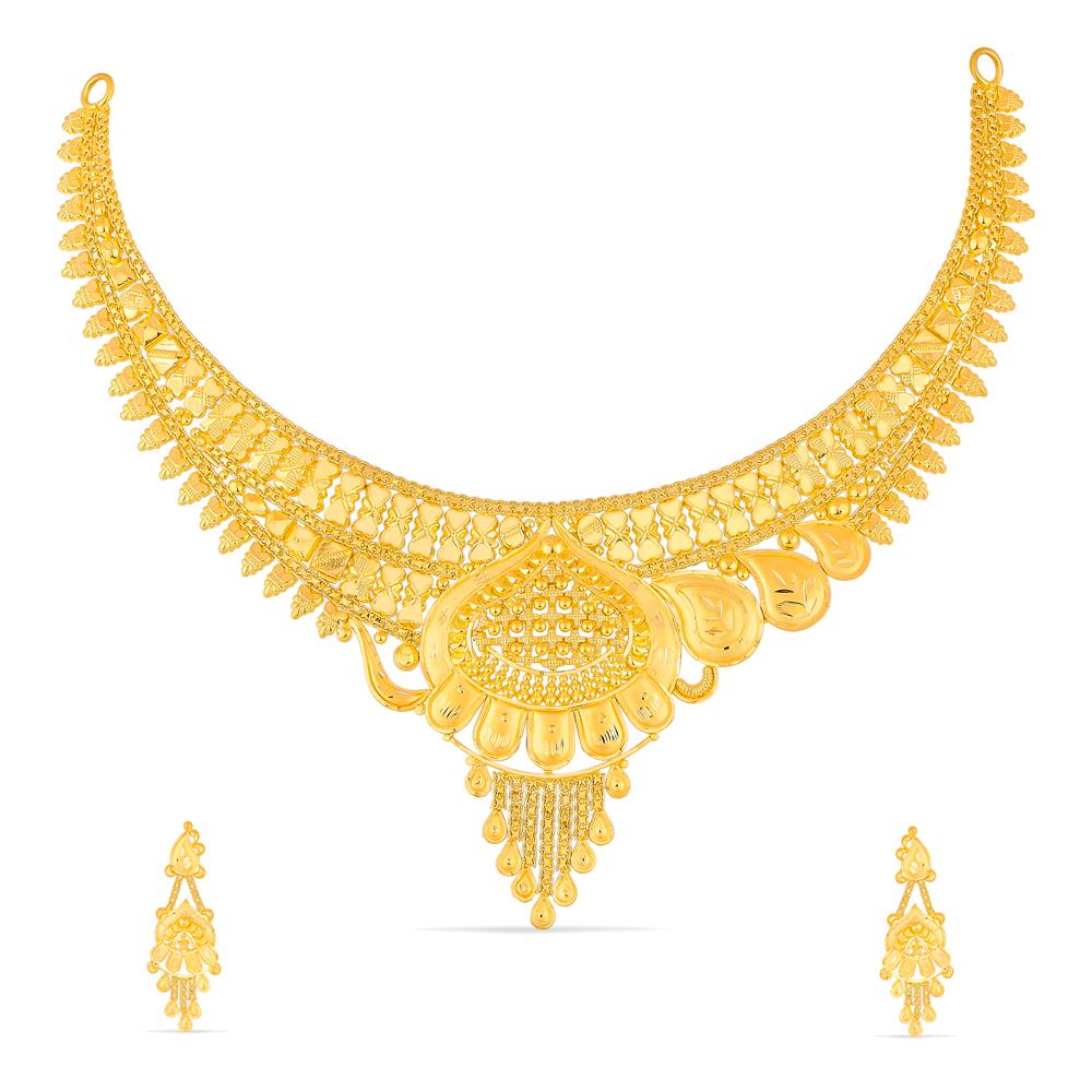 Buy 22 Karat Gold Necklace Set