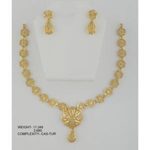 Buy 22 Karat Gold Necklace Set