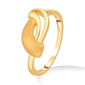 Buy 22 Karat Elegant Swirl Gold Ring