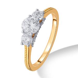 Buy 14 Karat Gold & Diamond Ring