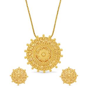 Buy 22 Karat Gold Pendant Set
