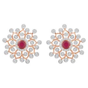 Buy 18 Karat Gold & Diamond Earrings
