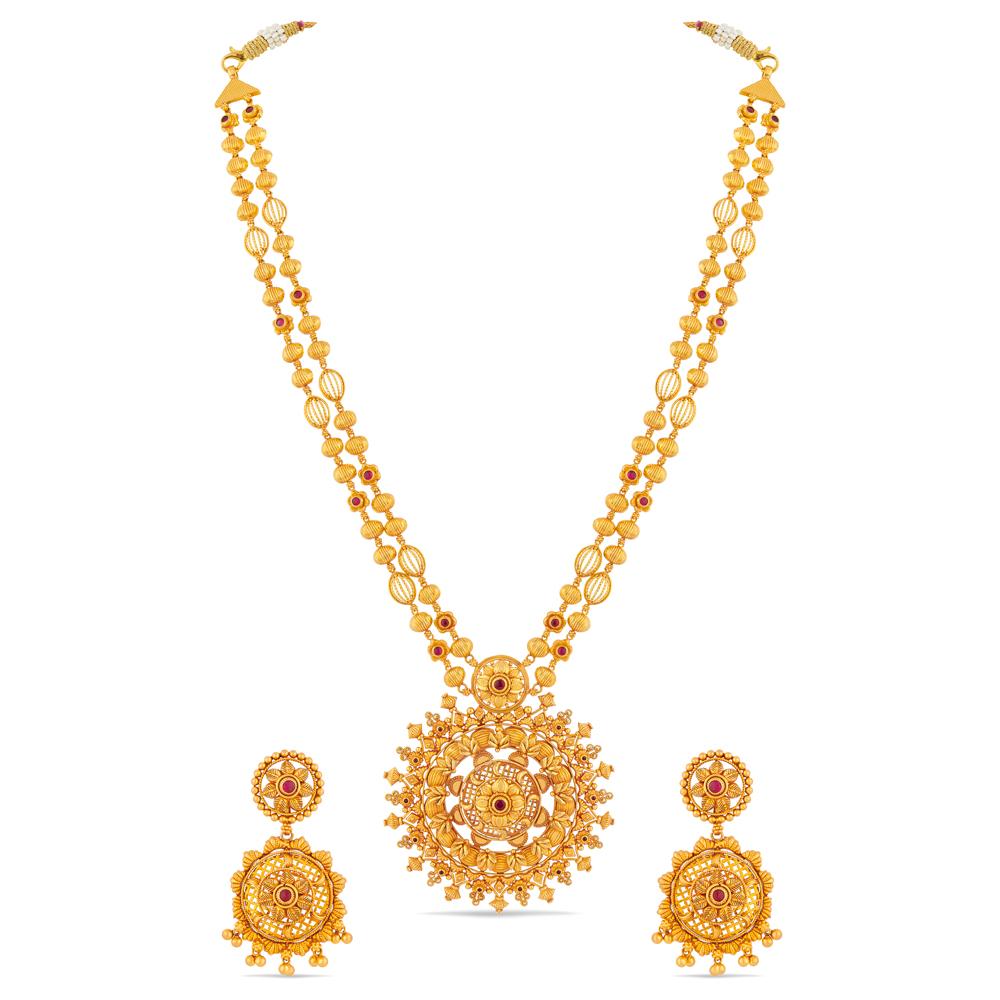 Buy 22 Karat Gold Necklace Set