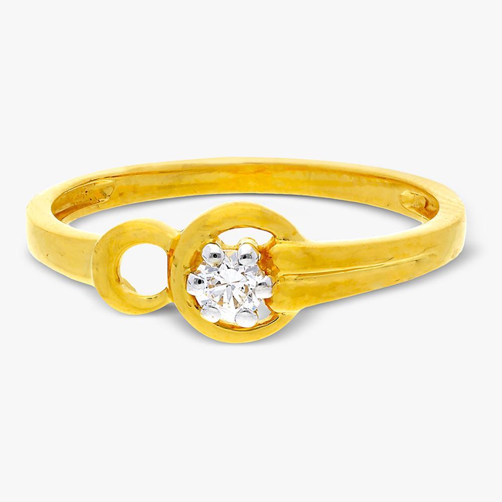 Buy 22 Kt Gold & Cubic Zircon Ring For Women