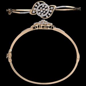 Buy 14 Karat Gold & Diamond Bracelet