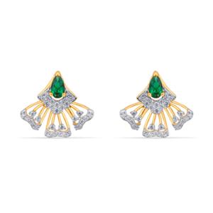 Buy 18 Karat Gold & Diamond Earrings