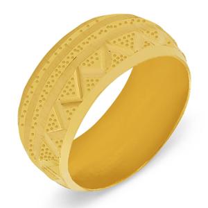 Buy 22 Karat Bold Gold Band Ring