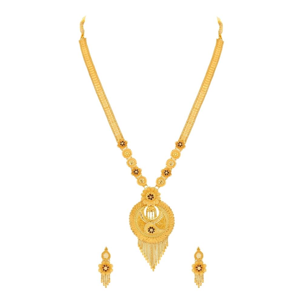 Buy 22 Kt Gold Necklace Set