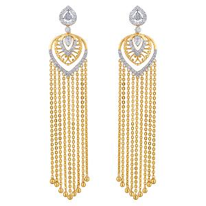 Buy 14 Karat Gold & Diamond Earrings
